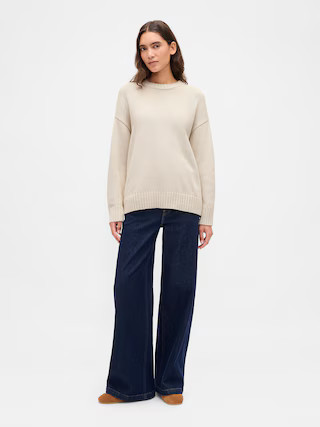 100% Cotton Oversized Sweater | Gap (US)