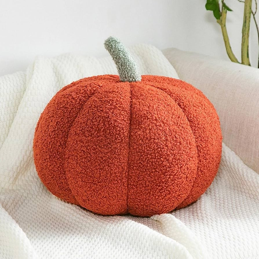 Wtosuhe Pumpkin Throw Pillows Soft Pumpkin Pillows Plush Toy, Halloween Fall Pillow Cute 3D Pumpk... | Amazon (US)