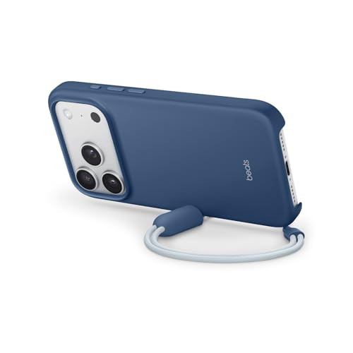 Beats iPhone 17 Pro Kickstand Case with MagSafe & Camera Control, Built in Stand & Lanyard, Matte Finish with Microfiber Lining – Bedrock Blue | Amazon (US)