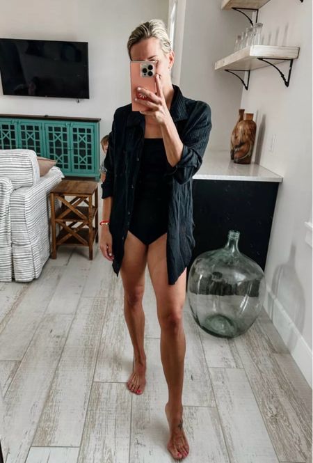 Loving this easy cover up from Target! It comes in four colors and it is Shade and Shore brand. I love it over this black swimsuit from J.Crew. 

#LTKSwim #LTKSeasonal #LTKStyleTip