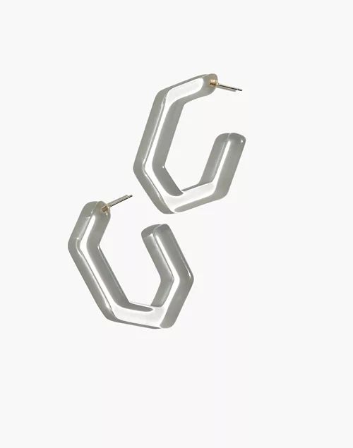 Oversized Geometric Hoop Earrings | Madewell