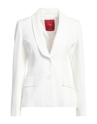 Co. Go Woman Blazer White Size 4 Viscose, Cotton | YOOX (US)