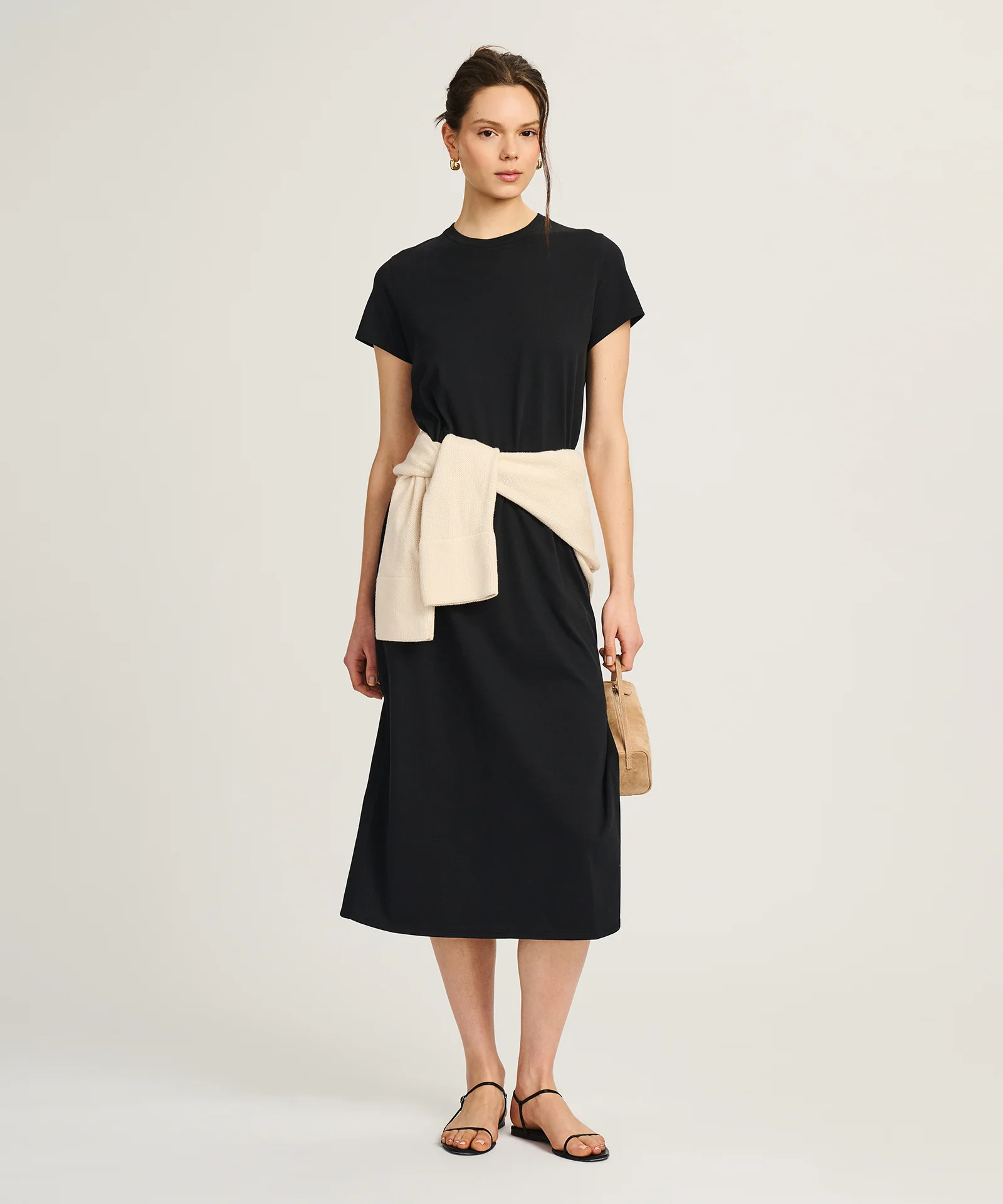 Lightweight Brushed Cotton T-Shirt Dress | NAADAM