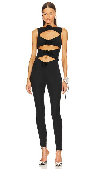 Cut Out Jumpsuit in Black | Revolve Clothing (Global)