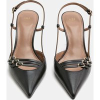 M&S Buckle Ankle Strap Stiletto Heel Court Shoes Black | Marks & Spencer (UK)