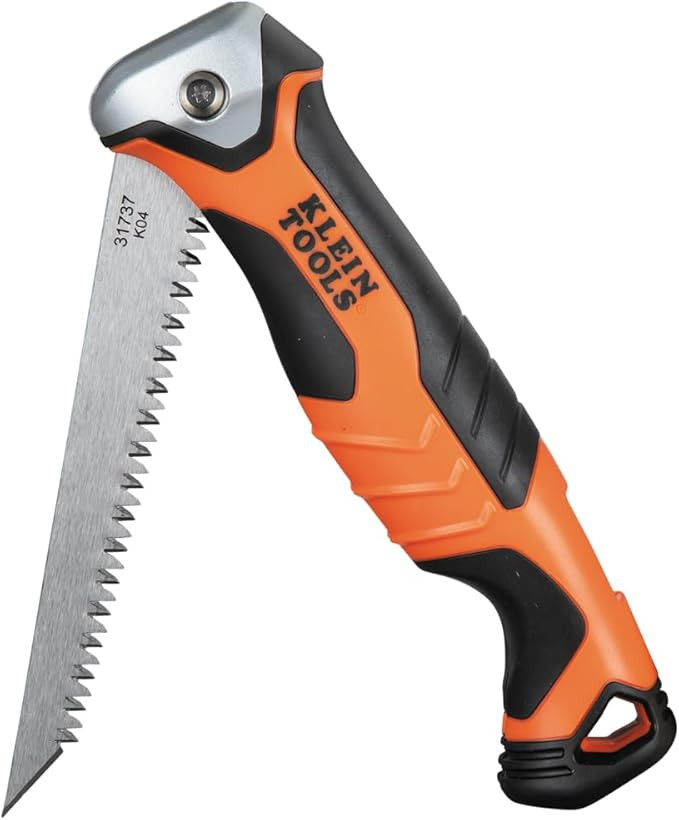 Klein Tools 31737 Folding Jab Saw / Drywall Hand Saw with Lockback at 180 and 125 Degrees and Tet... | Amazon (US)