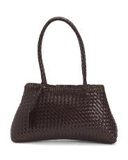 Leather Woven Dupe Bag | TJ Maxx
