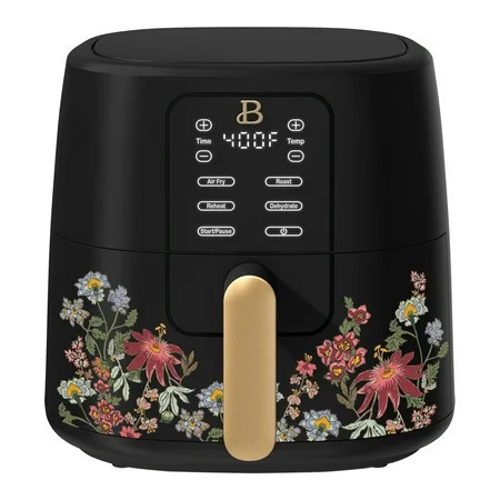 Beautiful 6 Qt Air Fryer with TurboCrisp Technology, EverGood Ceramic Nonstick Coating, Wildflower Black Sesame by Drew Barrymore | Walmart (US)