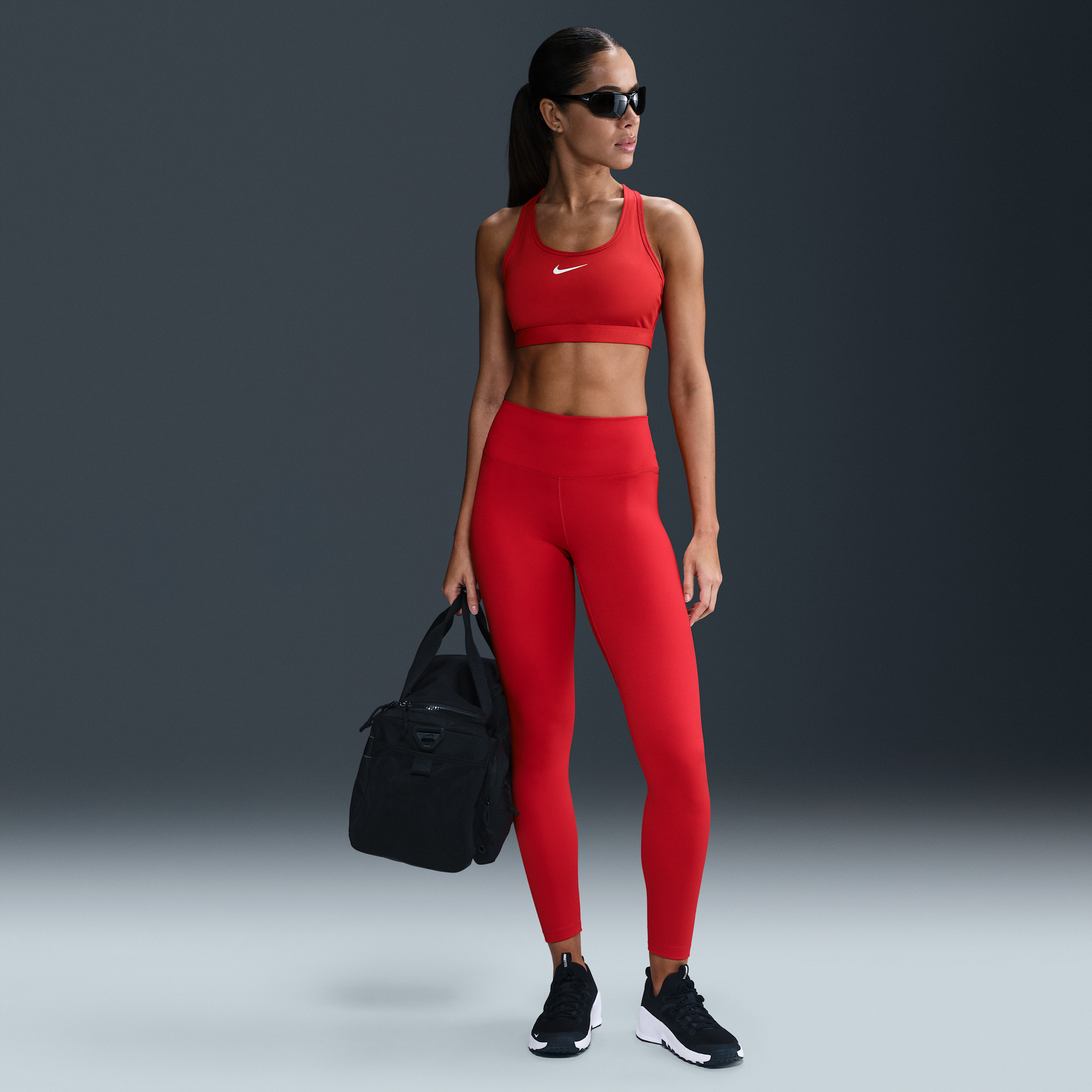 Nike Women's One High-Waisted Full-Length Leggings in Red | FN3226-657 | Nike (US)