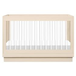 Babyletto Harlow Natural Pine Wood 3-in-1 Convertible Crib with Toddler Bed Kit | Kathy Kuo Home