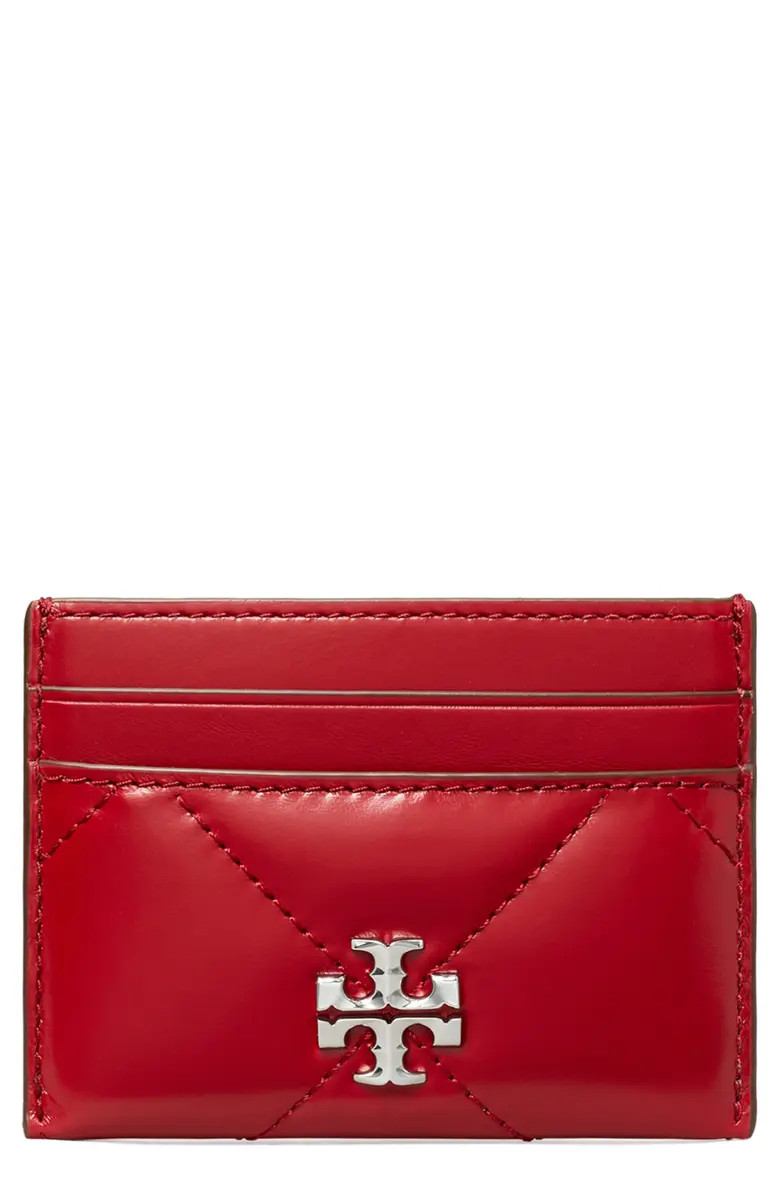 Kira Diamond Quilted Leather Card Case | Nordstrom