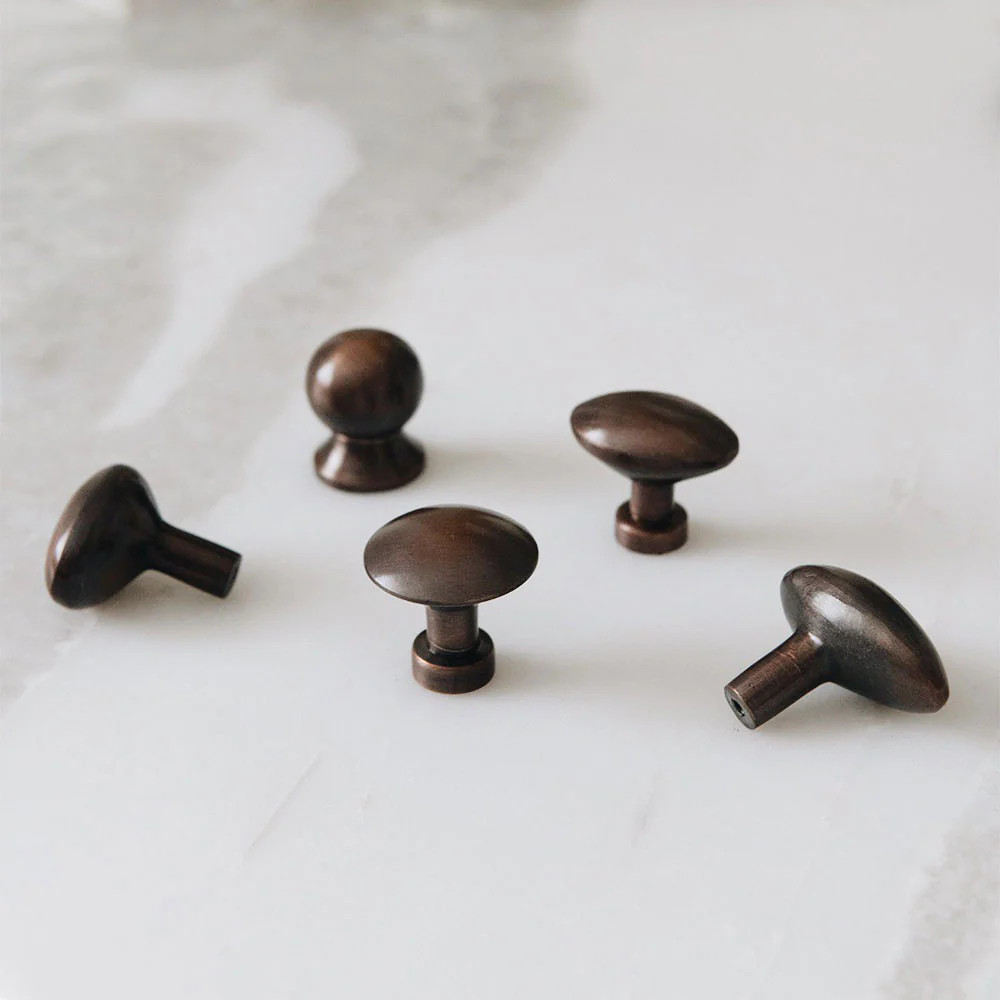 Roan Iris Blackened Bronze Knob | Roan Iris