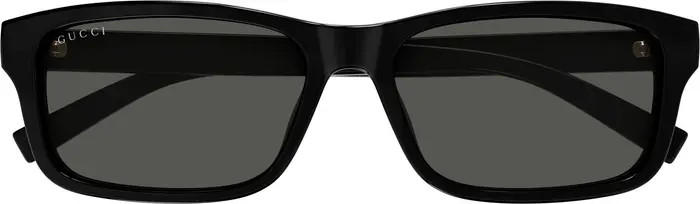 Gucci 57mm Rectangular Sunglasses | Nordstrom | Nordstrom