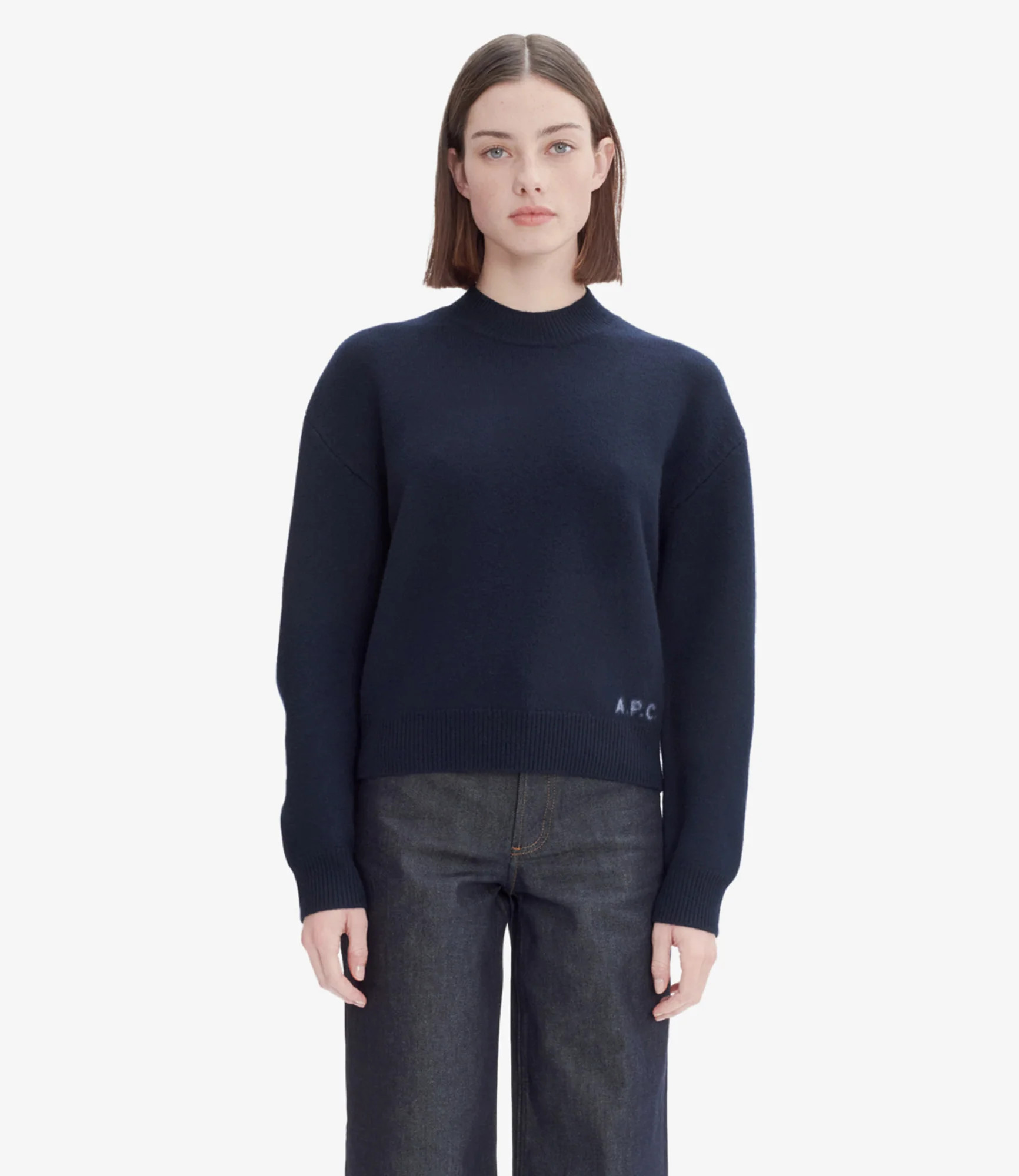 Esther sweater | Two-colour thick felted wool collection | A.P.C. Ready-to-Wear | A.P.C. US