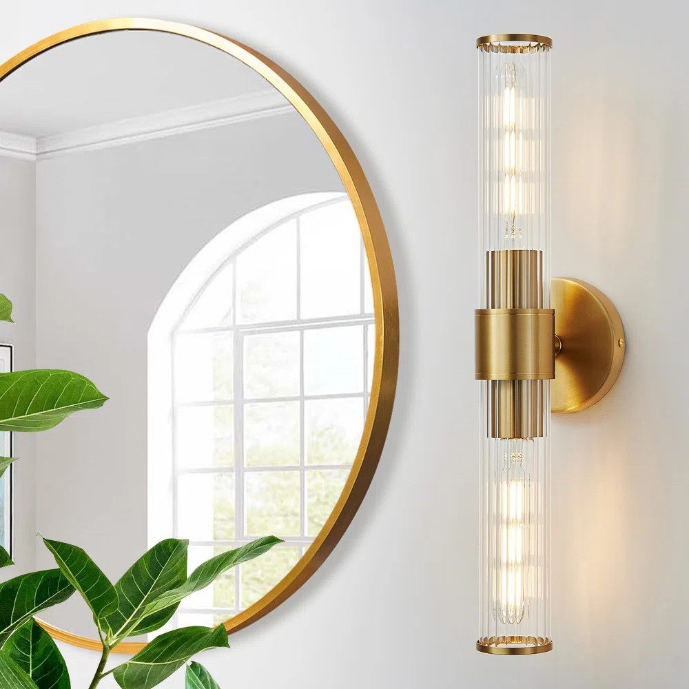 Almetta 2 - Light Bathroom Dimmable Vanity Light Bath Bar Fixtures | Wayfair North America