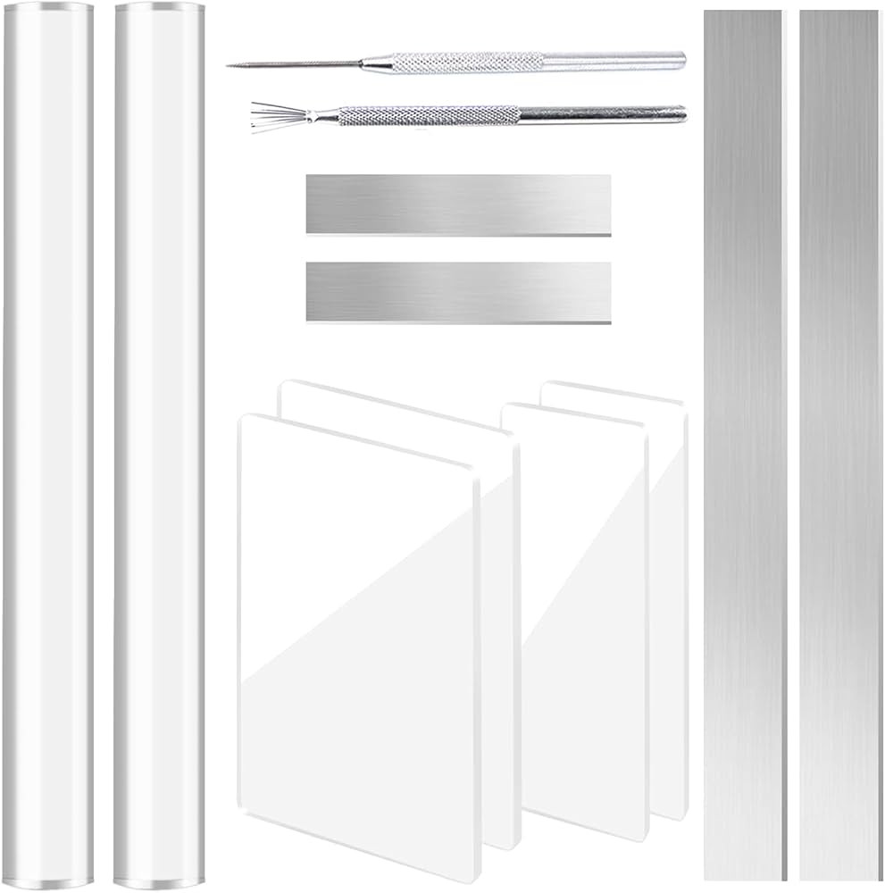 12 Pieces Polymer Clay Cutter Tools Acrylic Roller Pin for Sculpting Craft Shaping Knife Ceramic ... | Amazon (US)