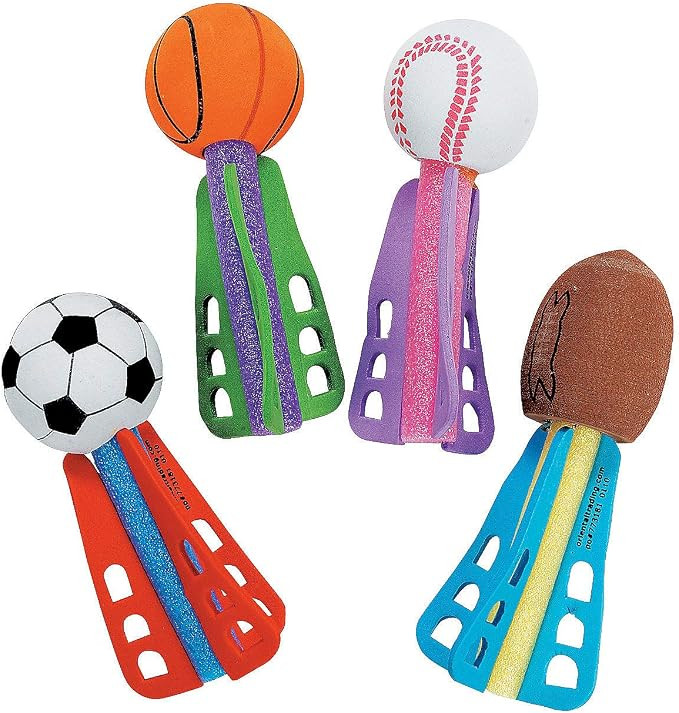 Fun Express Mini Sport Ball Foam Throwing Dart Missiles (Bulk Set of 24) Party Games and Favors | Amazon (US)