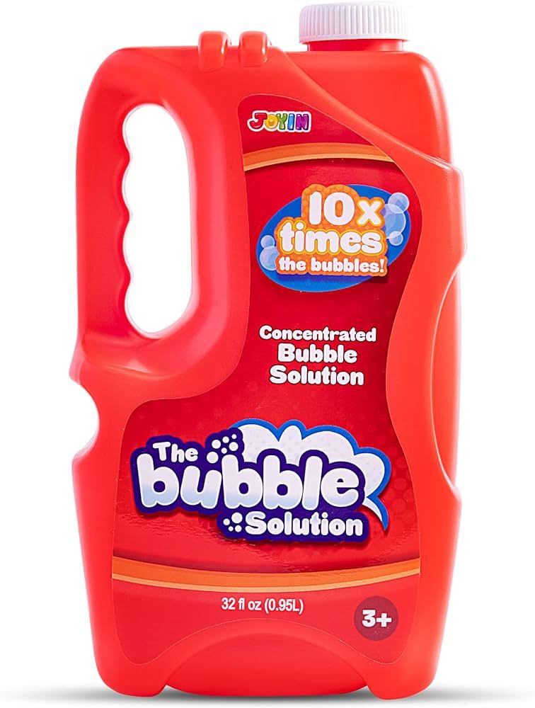 JOYIN 32 oz Bubble Solution Refills (up to 2.5 Gallon) Big Bubble Solution, Bubble Concentrated f... | Amazon (US)