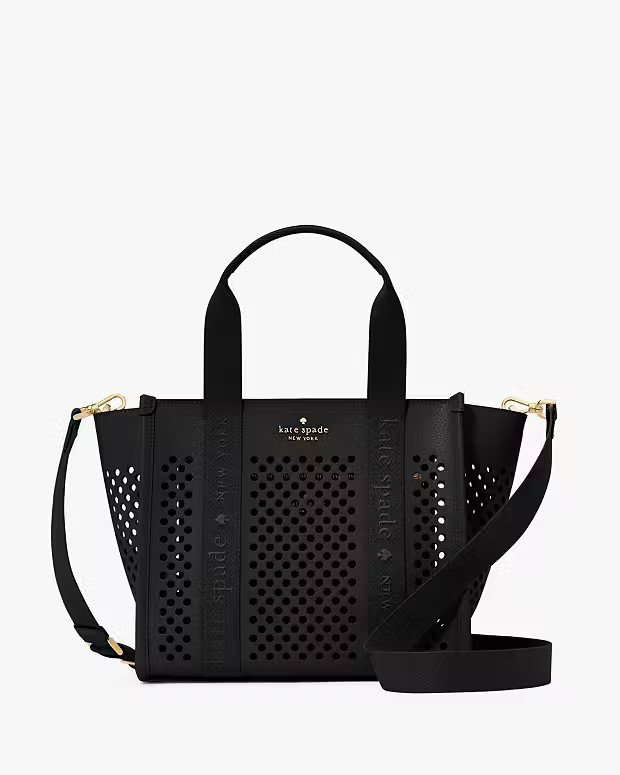 Kip Perforated Leather Small Tote | Kate Spade Outlet