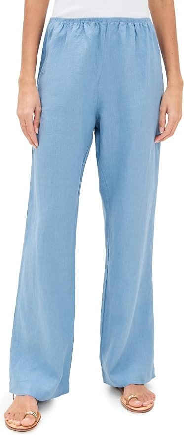 DONNI. Women's The Linen Simple Pants | Amazon (US)