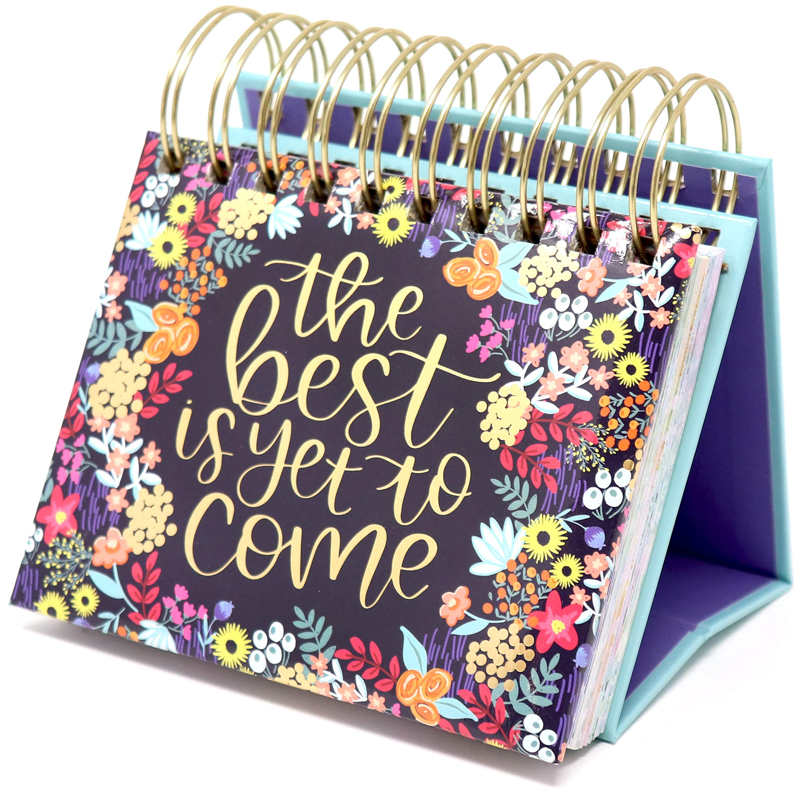 bloom daily planners Undated Perpetual Desk Easel/Inspirational Standing Flip Calendar - (5.25" x... | Amazon (US)