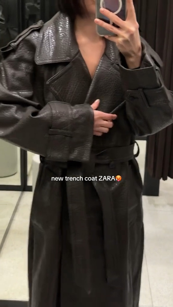 ZARA LEATHER TRENCH COAT 


#LTKootd #LTKU #LTKStyleTip