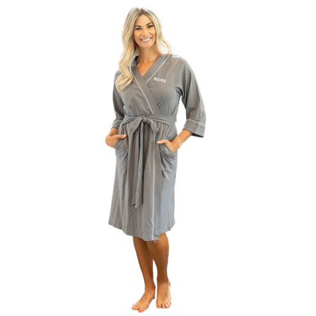 Baby Be Mine Maternity Nursing Mama Robe Women Pregnancy Hospital Delivery Pockets Bathrobe | Walmart (US)