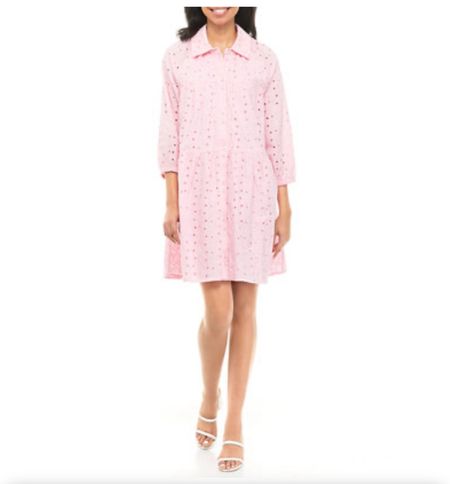I love this pink eyelet and such a good price! 