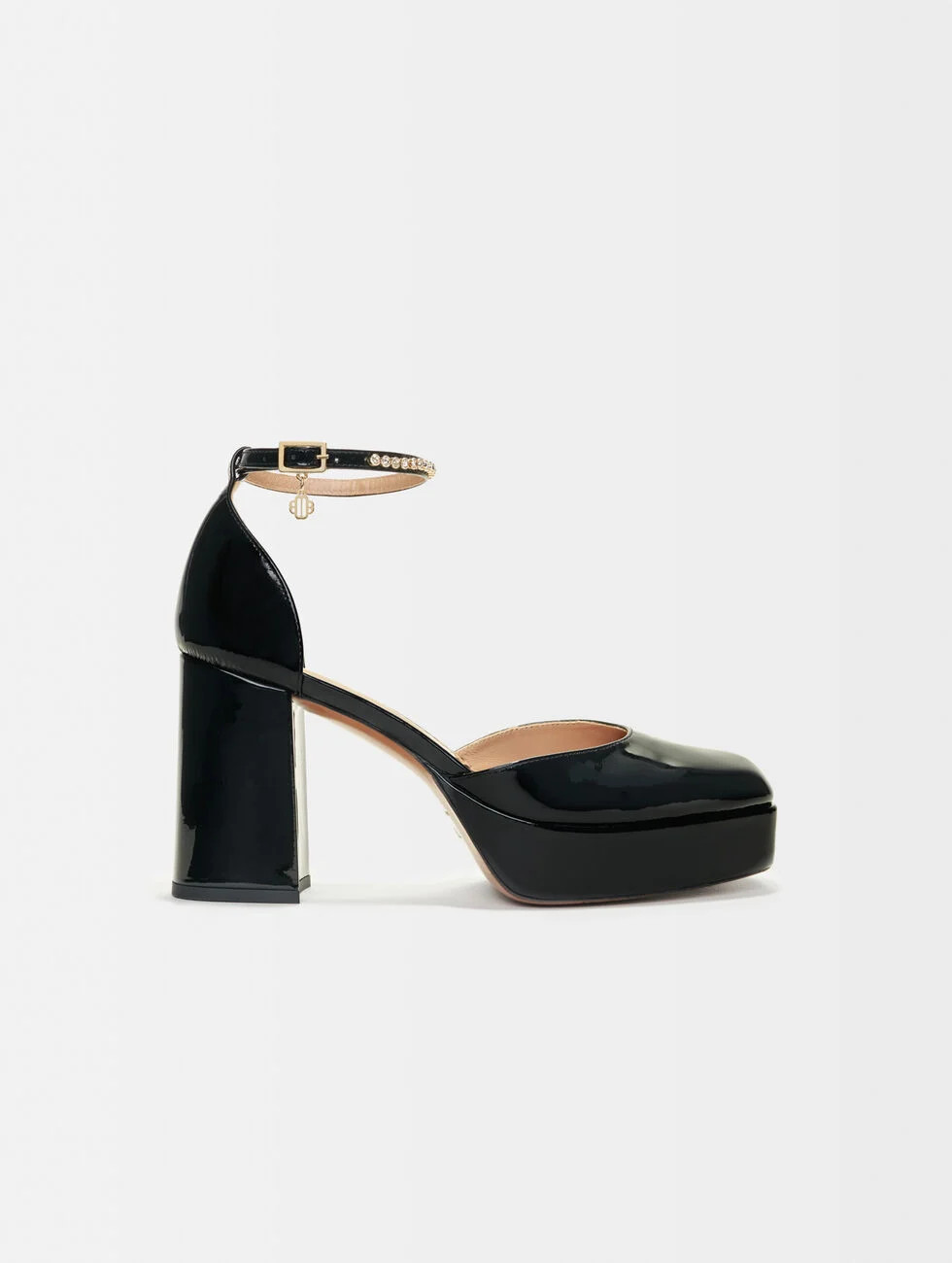 Patent platform pumps Black / Gray for Women | Maje | Maje US