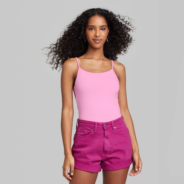 Women's Slim Fit Cropped Cami Tank Top - Wild Fable™ | Target