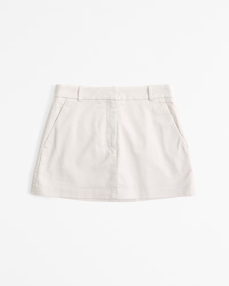 Chino Mini Skort | Abercrombie & Fitch (US)