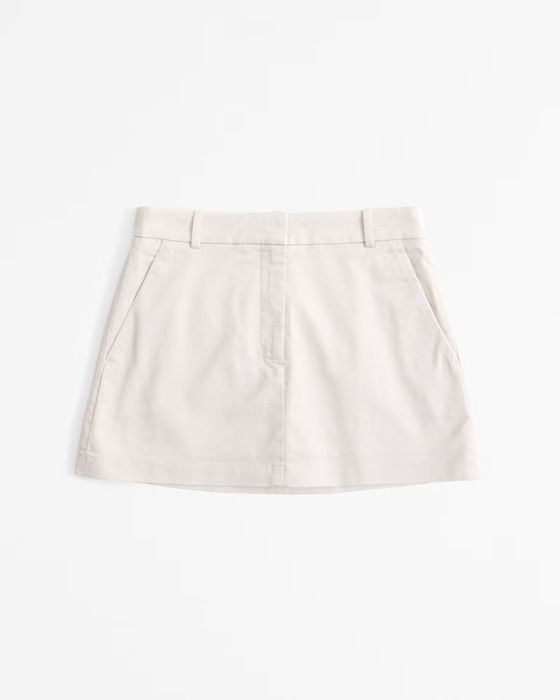 Women's Chino Mini Skort | Women's Bottoms | Abercrombie.com | Abercrombie & Fitch (US)