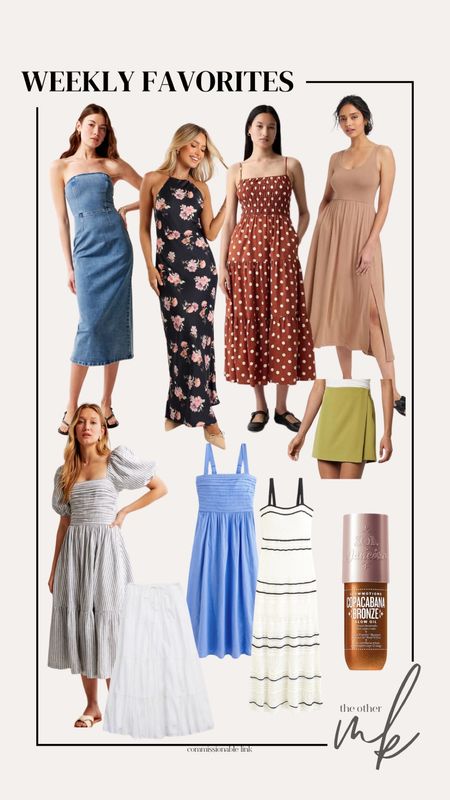 Weekly favorites, Abercrombie dress best sellers Amazon skirt, bronzer, crochet dress, wedding guest spring dress dress puff sleeve dress polkadot dress denim dress

#LTKmidsize #LTKSeasonal #LTKfindsunder100