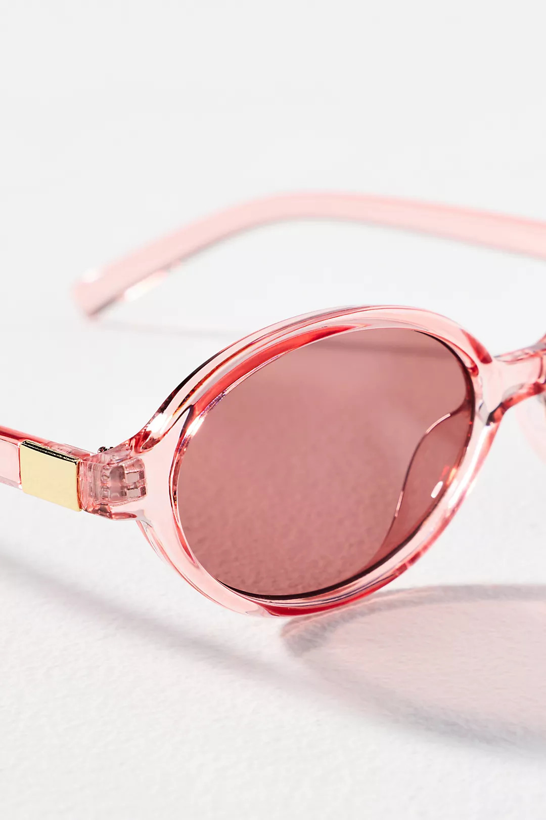 I-SEA Mirrored Translucent Lens Oval Sunglasses | Anthropologie (US)