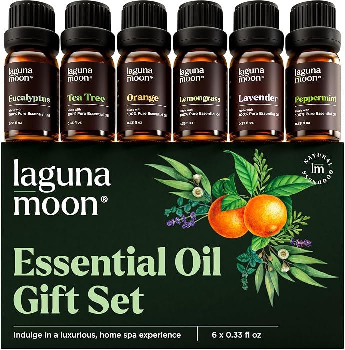 Lagunamoon Essential Oils Aromatherapy Set - 6 Oils for Diffusers, Home Care, Candle Making Scent... | Amazon (US)