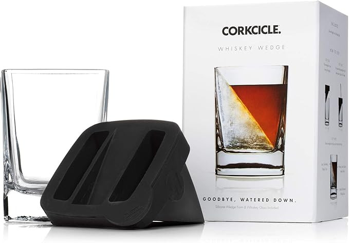 Corkcicle Premium 9 oz Double Old Fashioned Whiskey Glass with Silicone Ice Mold, Perfect for Chi... | Amazon (US)