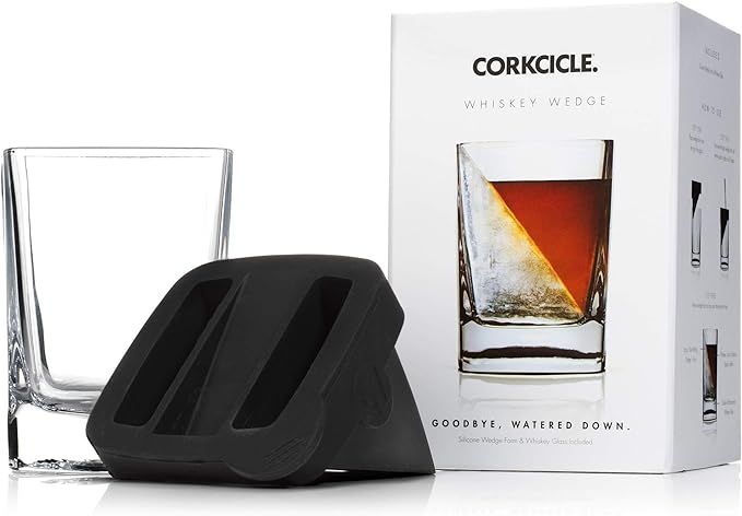 Corkcicle Premium 9 oz Double Old Fashioned Whiskey Glass with Silicone Ice Mold, Perfect for Chi... | Amazon (US)