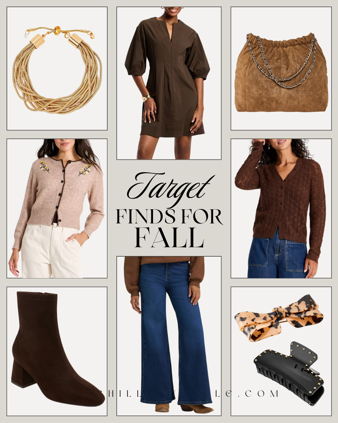 Target Fall Fashion Finds That Look Designer for Less

Target’s newest fall fashion finds are full of cozy textures, rich chocolate brown, and effortlessly elevated style. Think suede ankle boots, wide-leg jeans, feminine cardigans, chic fall dresses, statement gold jewelry, and trending suede handbags. These affordable Target finds make it easy to create polished fall outfits with timeless pieces you’ll wear on repeat. Save these favorites for your next fall wardrobe refresh!

#TargetStyle #TargetFashion #TargetFinds #TargetNewArrivals #FallFashion #FallOutfits #FallStyle #AffordableFashion #ChocolateBrown #SuedeBoots #SuedeHandbag #WideLegJeans #FallCardigans #FallDresses #CapsuleWardrobe #DesignerInspired #EverydayStyle #LTKFashion #LTKFinds #TheHillaryStyle 

 

#LTKootd #LTKSeasonal #LTKOver40