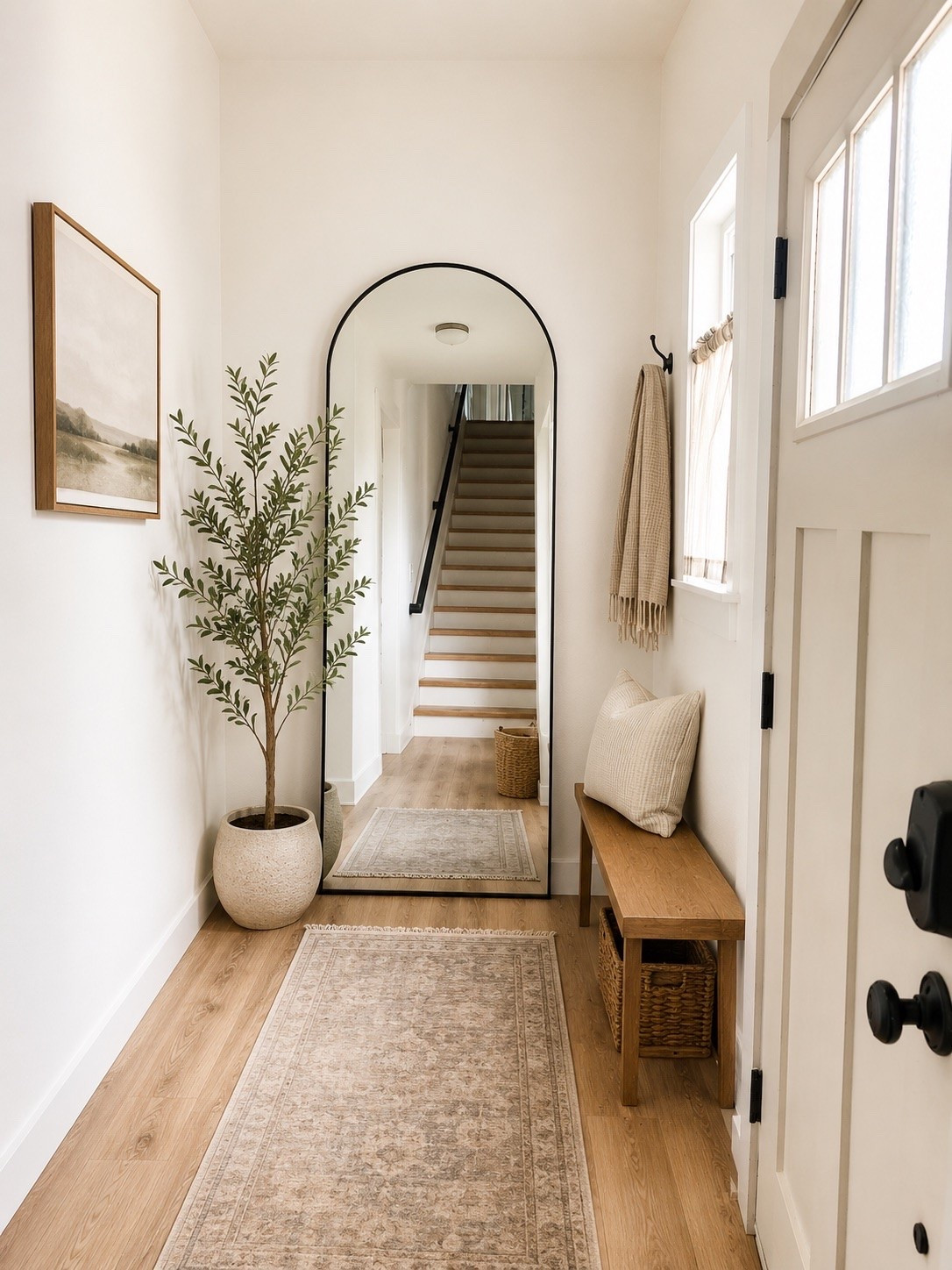 Front door entry way | traditional home style ✨ French country home decor

This elegant minimalist entry way is inviting from the first step in. 

#interiordesign 
#homedecor
#livingroom

#LTKdayinmylife #LTKHome