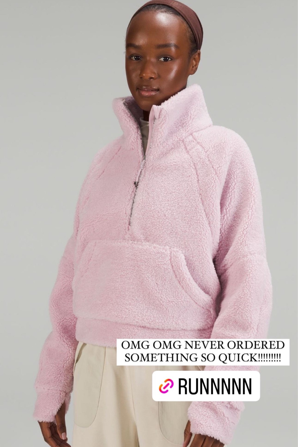 New lululemon pink Sherpa scuba 

#LTKHoliday #LTKSeasonal #LTKunder50