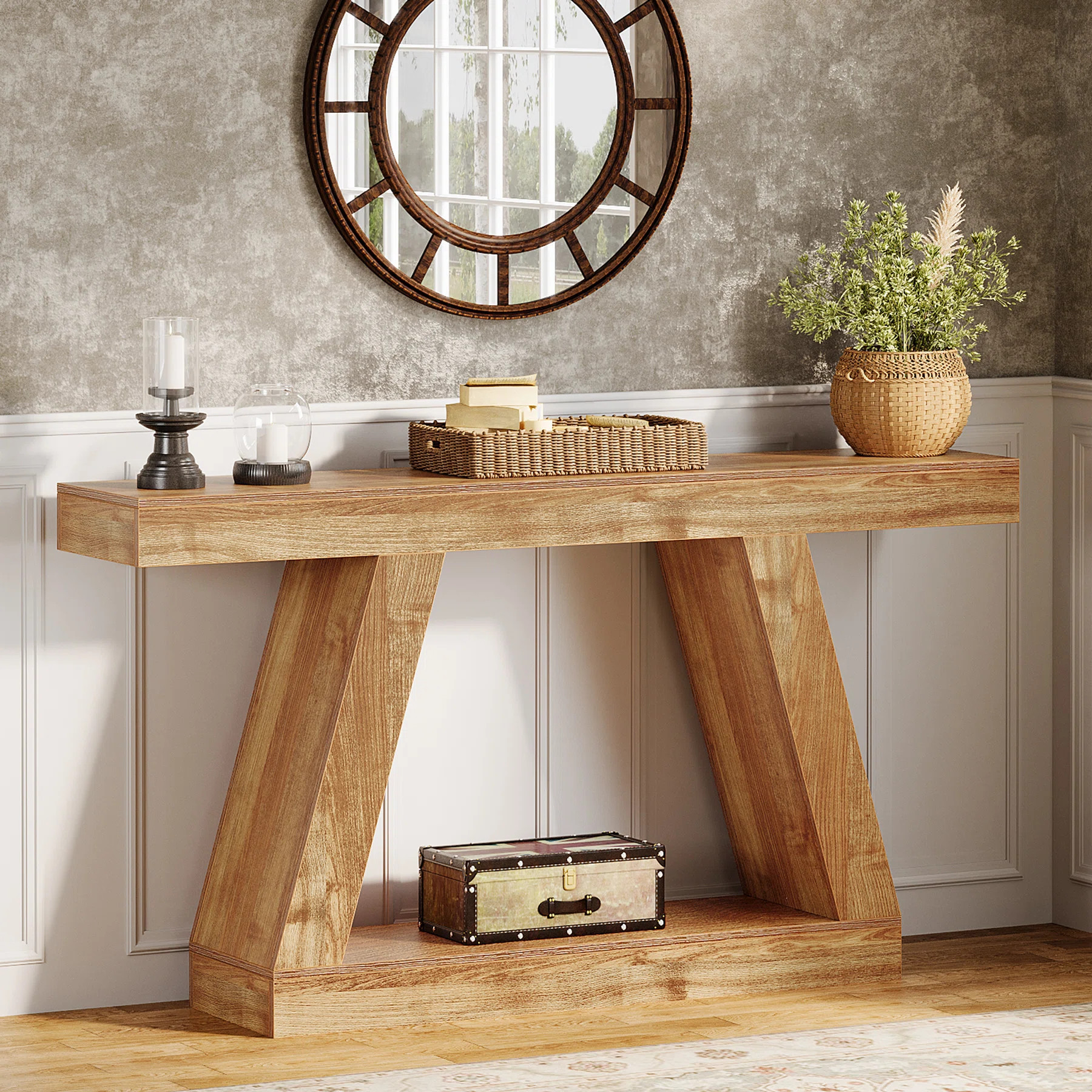 Ebern Designs Chasidi 55.12'' Console Table & Reviews | Wayfair | Wayfair North America