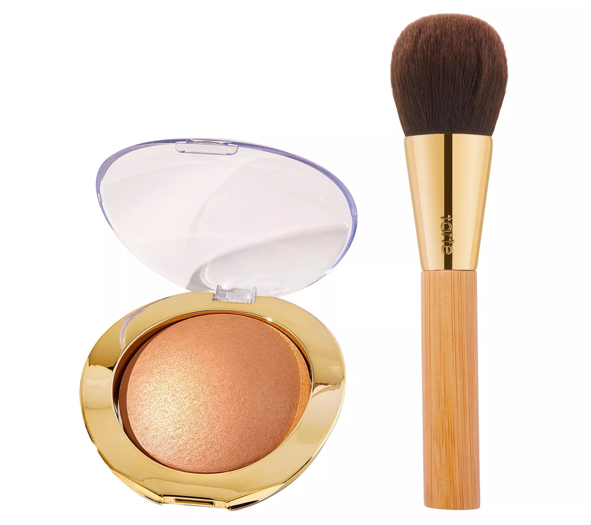 tarte Shape Tape Glow Bronzer with Brush | QVC