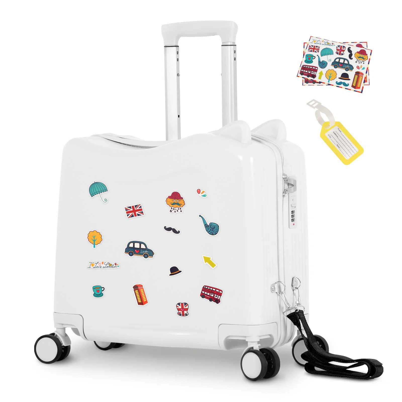 Luggage Rack with Ear Shape Design – Anti-Lose Pull Rope, Wet-Dry Separation, Includes Stickers... | Wayfair North America