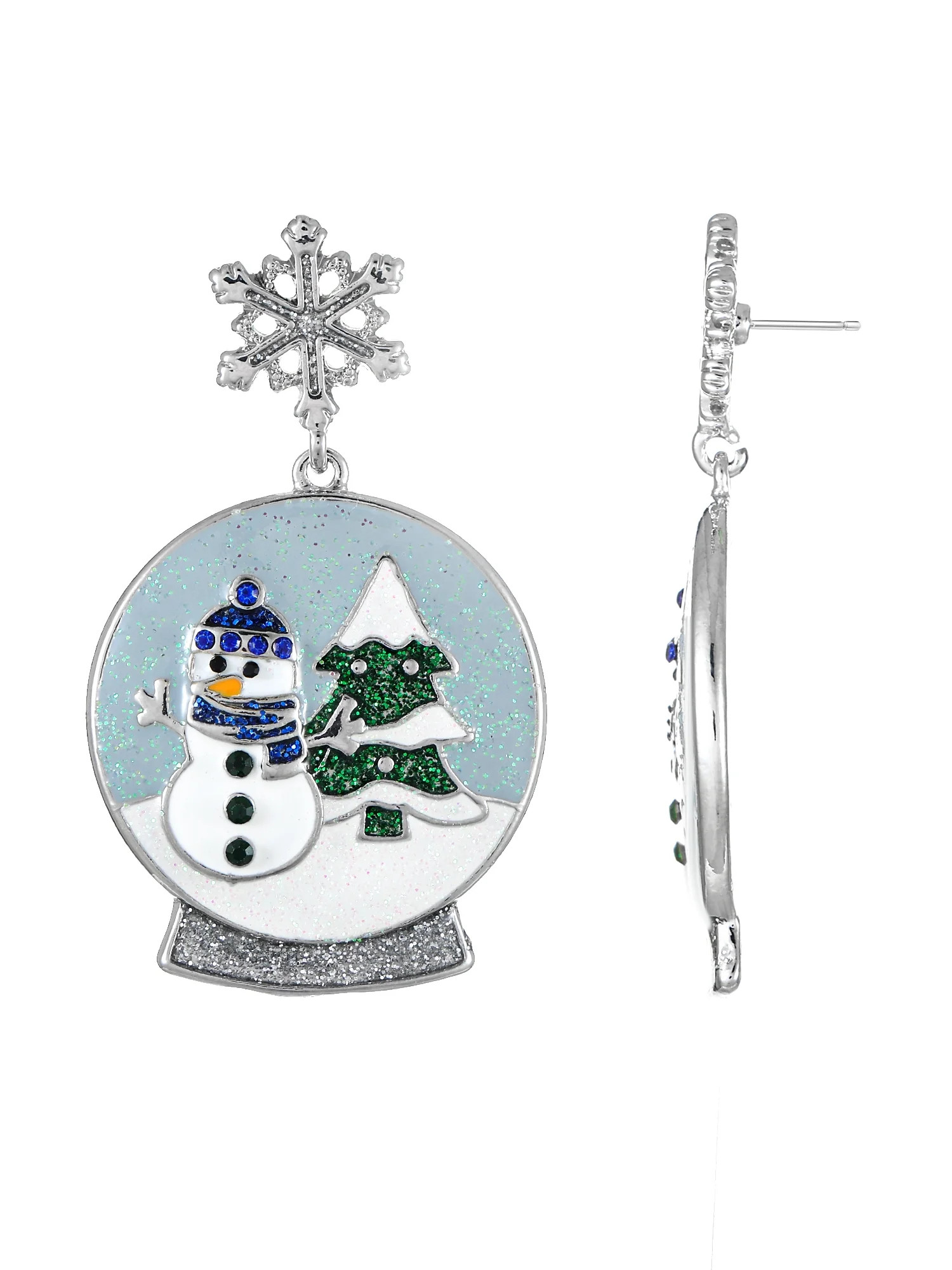 Holiday Time Snow Globe Earrings, 1 Pair | Walmart (US)