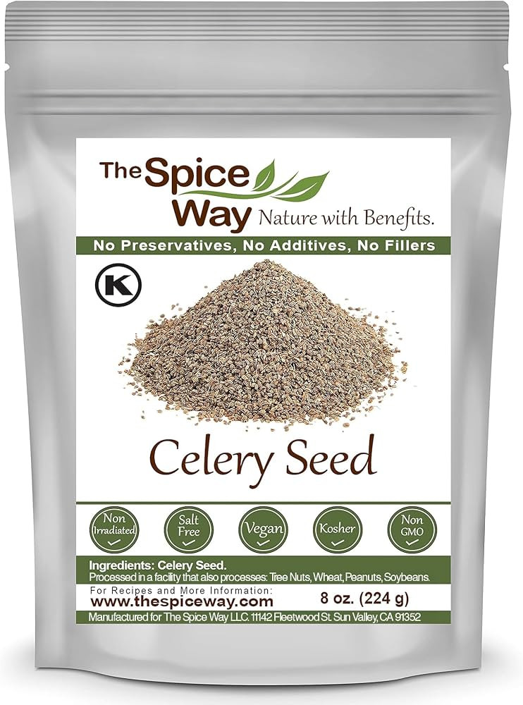 The Spice Way Celery Seed - premium whole seeds 8 oz | Amazon (US)
