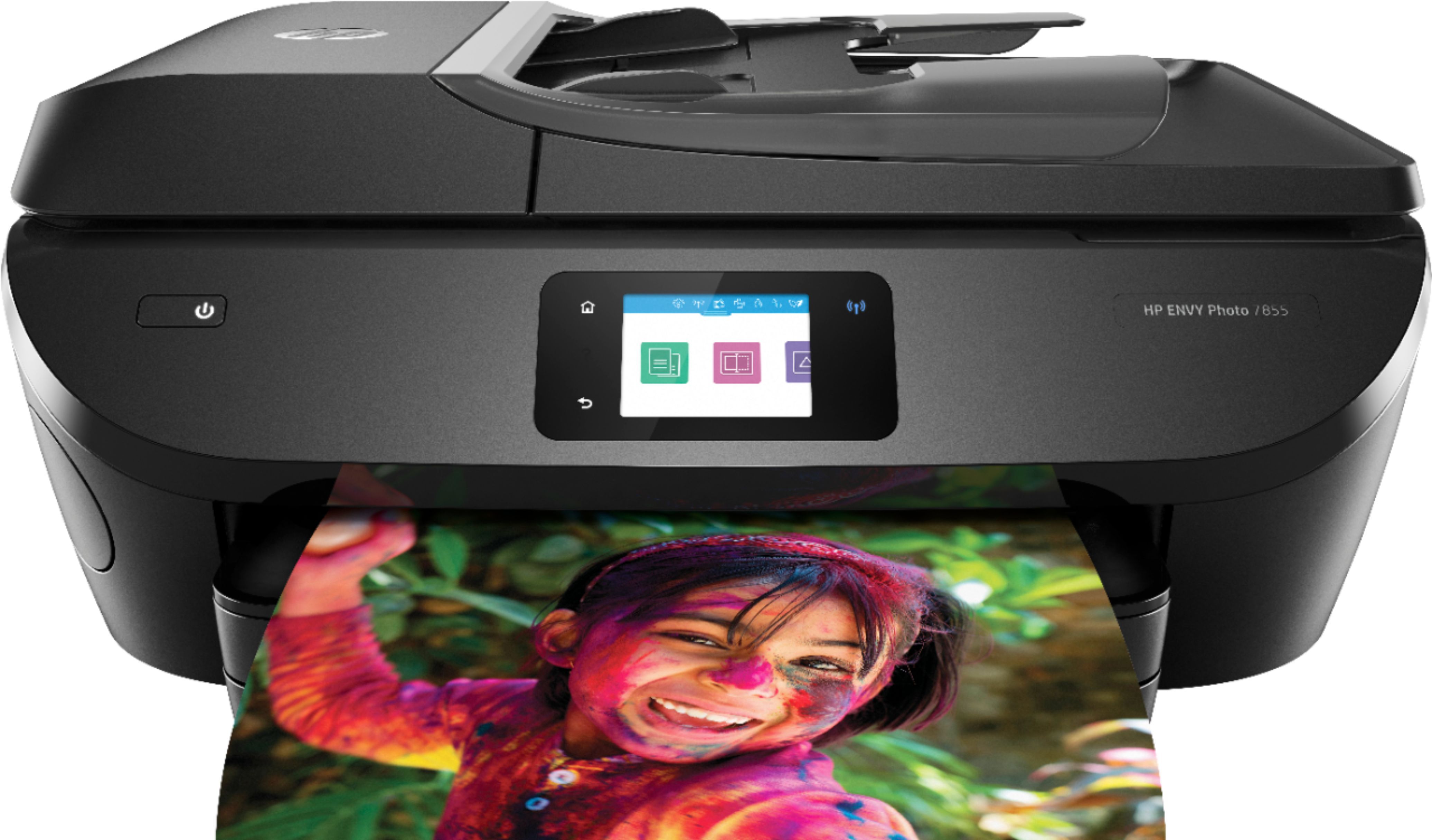 HP ENVY Photo 7855 Wireless All-In-One Instant Ink Ready Inkjet Printer Black K7R96A#B1H - Best B... | Best Buy U.S.