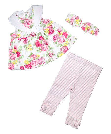 Pink Hydrangea Sleeveless Lidia A-Line Dress Set - Newborn & Infant | Zulily