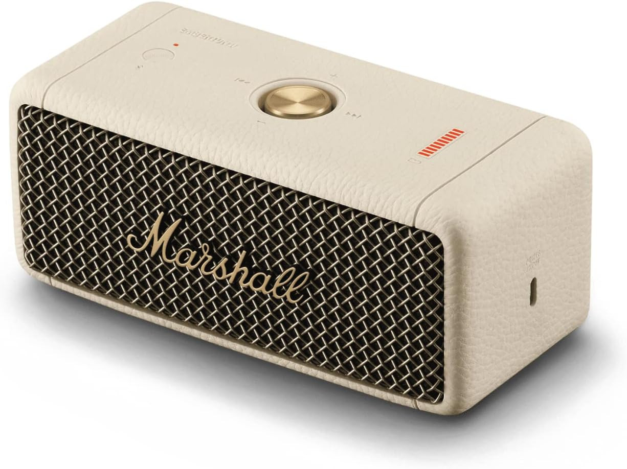 Marshall Emberton II Portable Bluetooth Speaker, Cream | Amazon (US)