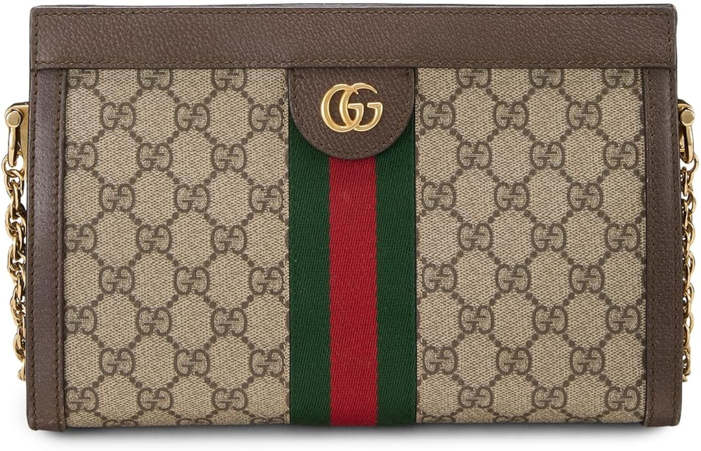 WHAT GOES AROUND COMES AROUND Women's Pre-Loved Gucci Coated Canvas Ophidia Large Shoulder Bag | Amazon (US)
