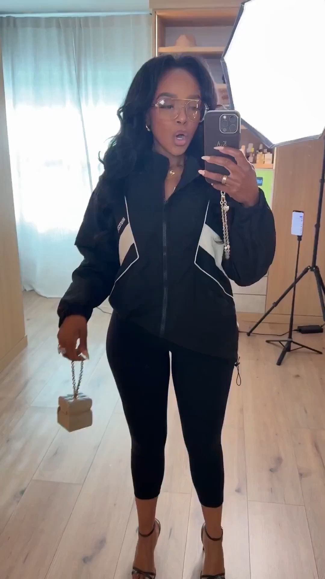 Scroll to shop this elevated athleisure moment 🖤

This all black outfit is the perfect blend of sporty and dressed up—pairing a lightweight zip jacket with leggings and heels gives you a polished off-duty look you can wear on repeat, making it a smart long-term wardrobe staple with low cost per wear.

Perfect for errands, travel days, casual outings, or an effortless on-the-go look.

📏 Measurements: 5’4”, 140 lbs, 34D bust, 27” waist, 40” hips

Follow me on Instagram and YouTube @kirasfashionfinds